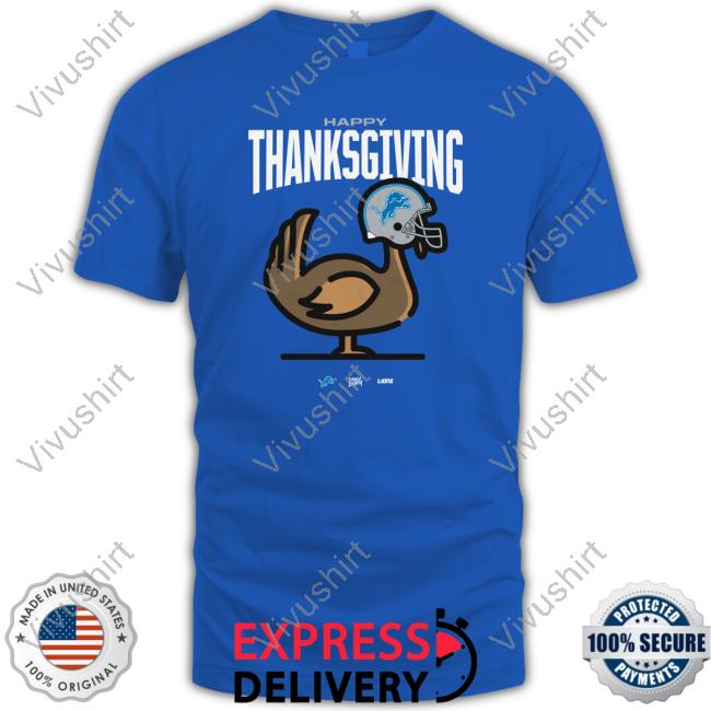 Detroit Lions Happy Thanksgiving T Shirt