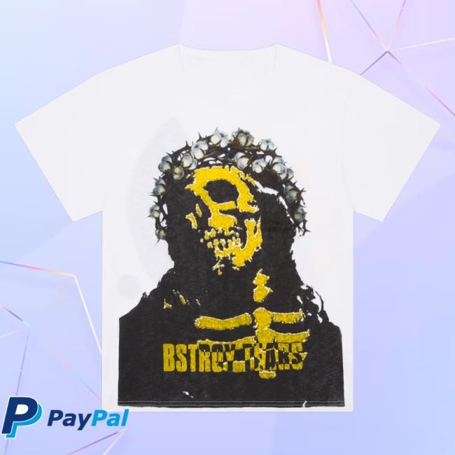 Original Denim Tears Merch Store Shop Bstroy Tears Crown White Sweater