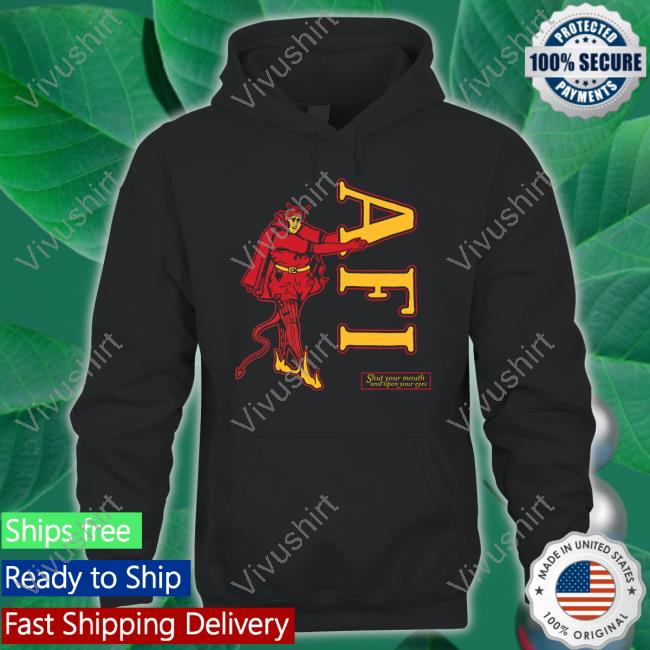 Afi Shut Your Mouth And Open Your Eyes Devil Long Sleeve Tee Shirt Afireinside Merch Afireinside Shop Afi Shut Your Mouth And Open Your Eyes Devil Tee Shirt