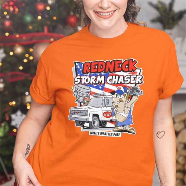 Black Redneck Storm Chaser T Shirt Mike's Weather Page