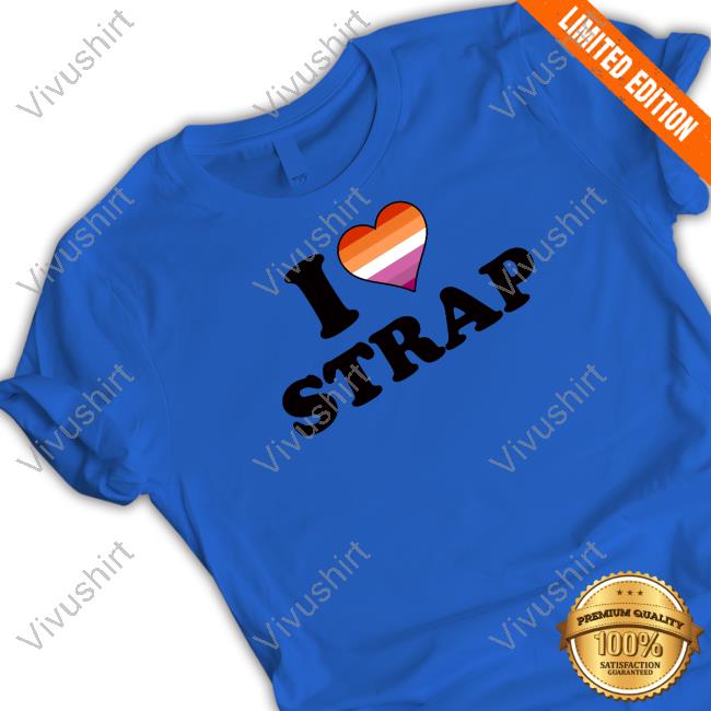 Vasaricore I Heart Strap Lesbian Long Sleeve Tee Shirt I Love Strap Shirt