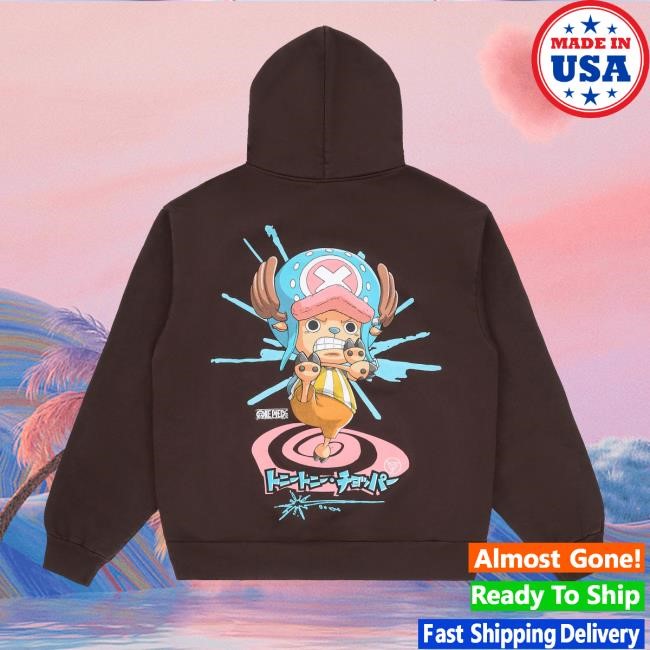 Hypland Merch Store Shop One Piece Chopper Splatter Hooded Sweatshirt