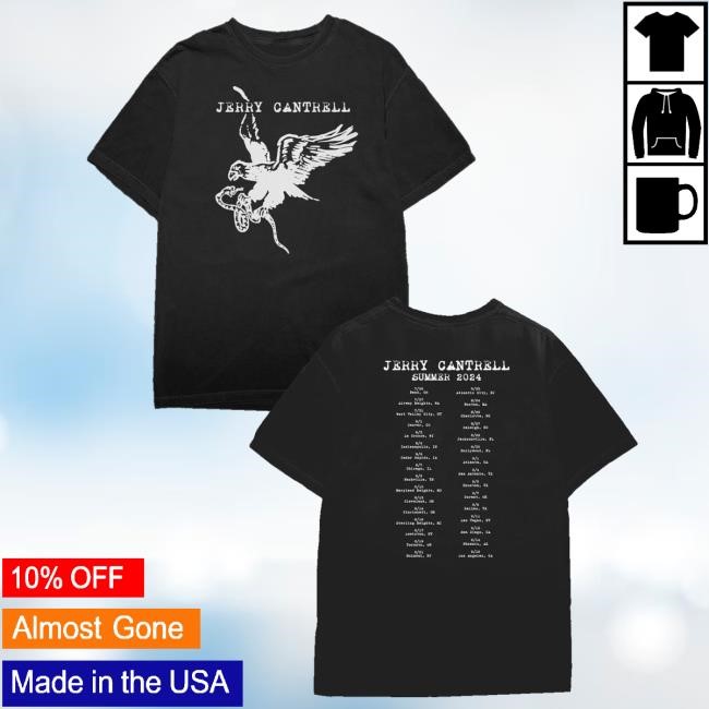 Jerry Cantrell Merch Store Snake Eagle 2024 Summer Tour Hoodie