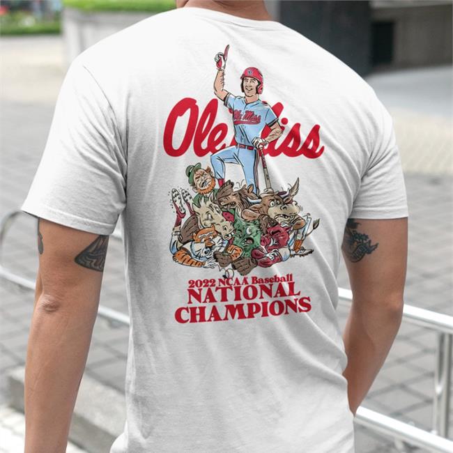Ole Miss Athletics Merch Ole Miss 2022 Ncaa Baseball National Champions Tees Olemisssports