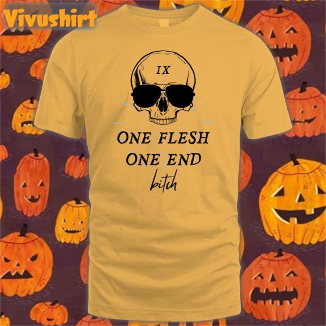 Ginny Di Wearing One Flesh One End Bitch Tee Shirt