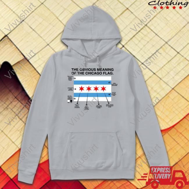 Obviousshirts The Obvious Meaning Of The Chicago Flag Hoodie
