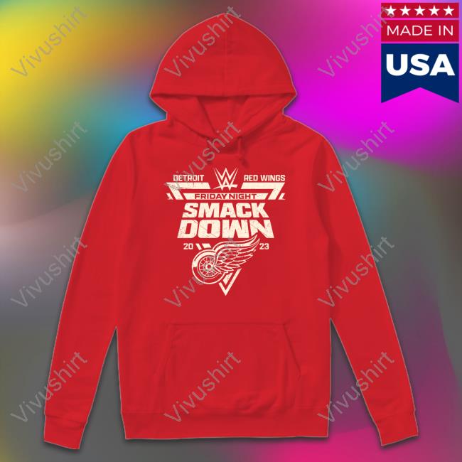 Official Detroit Red Wings Friday Night Smackdown Hoodie