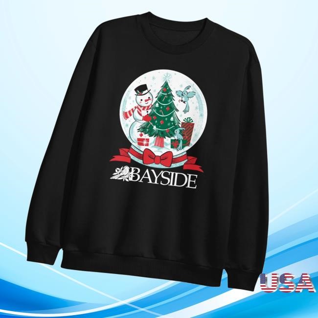 Bayside Shop Snowglobe Black Hoodie Sweatshirt