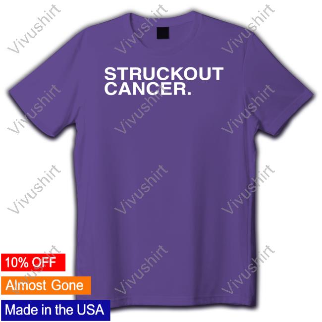 Liam Hendriks Wearing Struckout Cancer Long Sleeve T Shirt