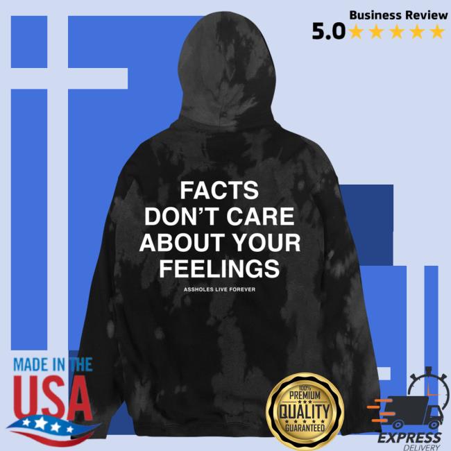 Official Linda Finegold Merch Store Facts Don't Care About Your Feelings Long Sleeve Tee Shirt Foggy Nights Tie Dye Lindafinegold Clothing Shop Tie-Dye