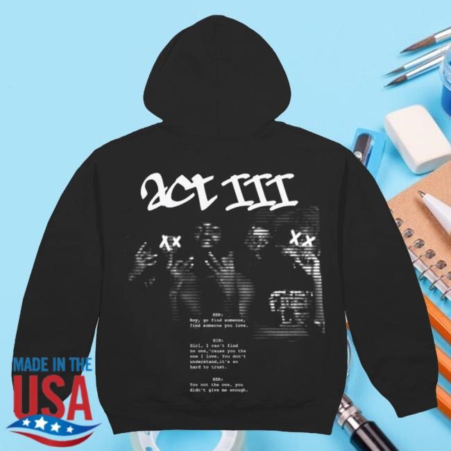 4Batz Merch Act Iii Hooded Sweatshirt