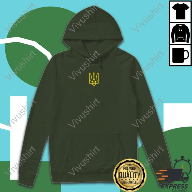 Ukrainian President Trident Unisex Army Military Sweatshirt