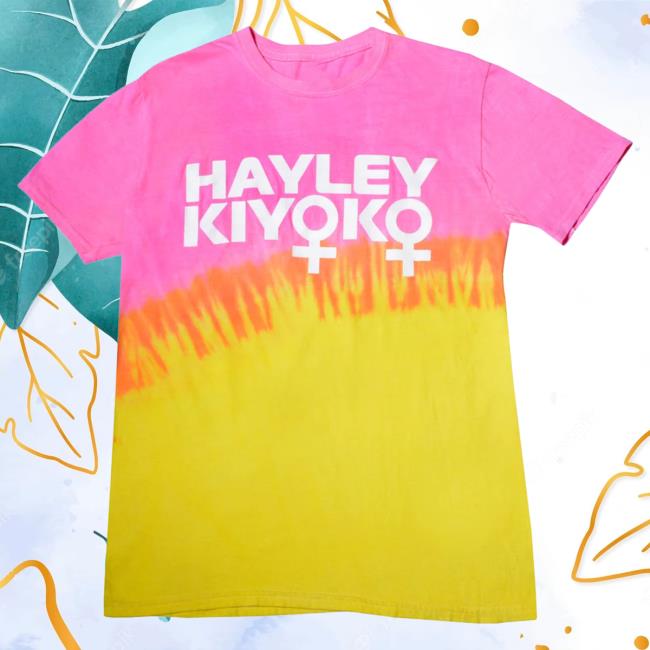 Official Hayley Kiyoko Merch Store Lady Symbol Crewneck Sweatshirt Pink And Yellow HayleyKiyoko