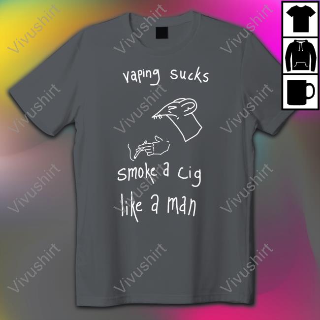 Heart Attack Man Vaping Sucks Smoke A Cig Like A Man Hoodie