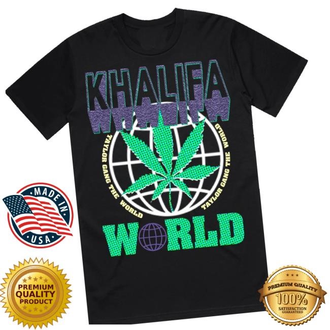 Official Wiz Khalifa Merch Store Khalifa The World t-shirt, hoodie, tank top, sweater and long sleeve t-shirt