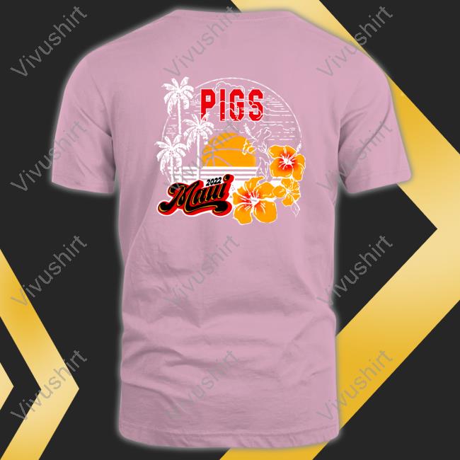 Arkansas Basketball Aloha Pigs Maui 2022 Shirts Aloha Pigs Maui 2022 Crewneck Sweatshirt