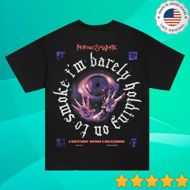 Motionless In White Official Store Holding On To Smoke Ls Tee