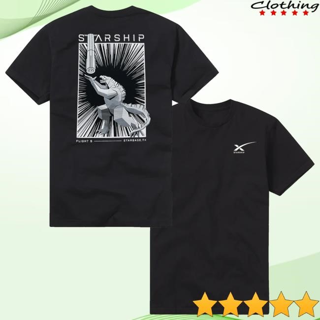 Spacex Store Starship Flight 5 Shirt