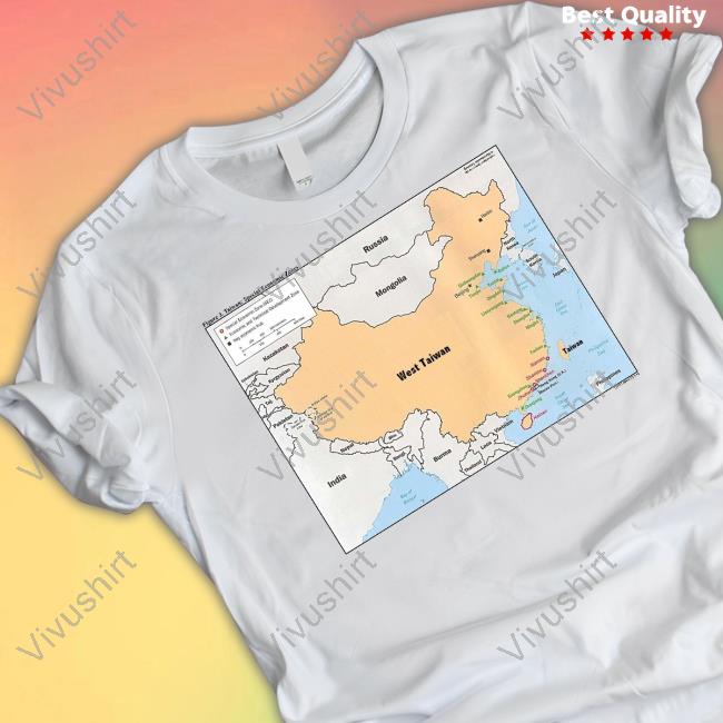 Terrible Maps Map Of West Taiwan T-Shirt
