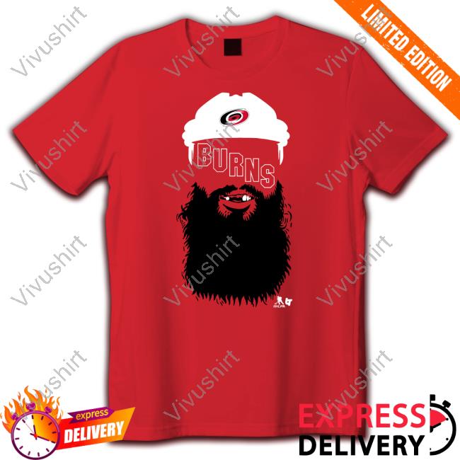Brent Burns Carolina Beard Long Sleeve Tee Shirt Carolina Hurricanes