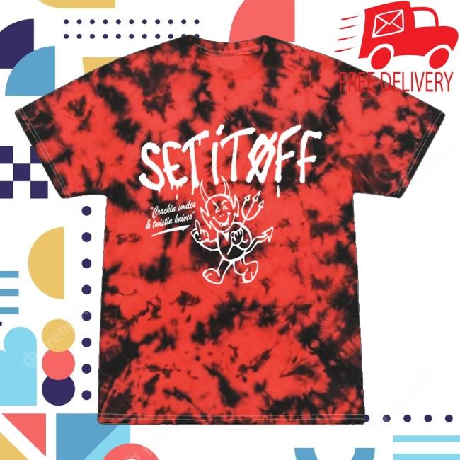 Set It Off Band Store Red Black Dye Youth T Shirt
