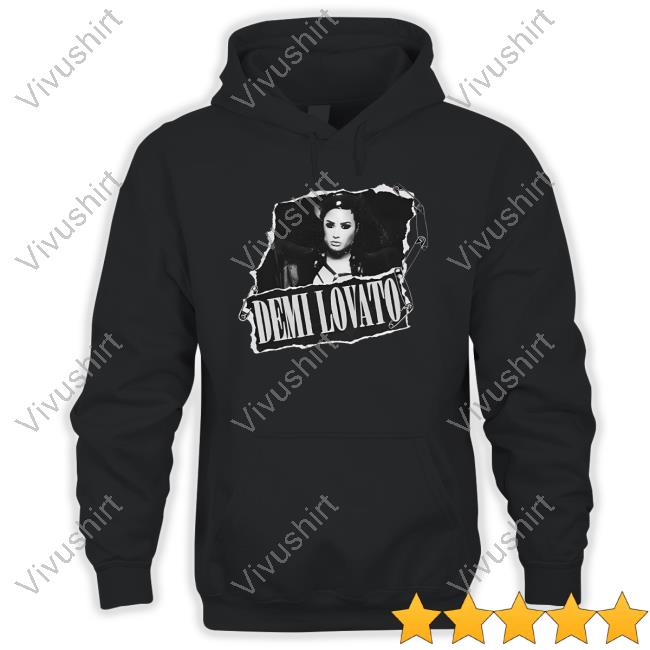 Demi Lovato Merch Demi Lovato Ripped Photo Hoodie