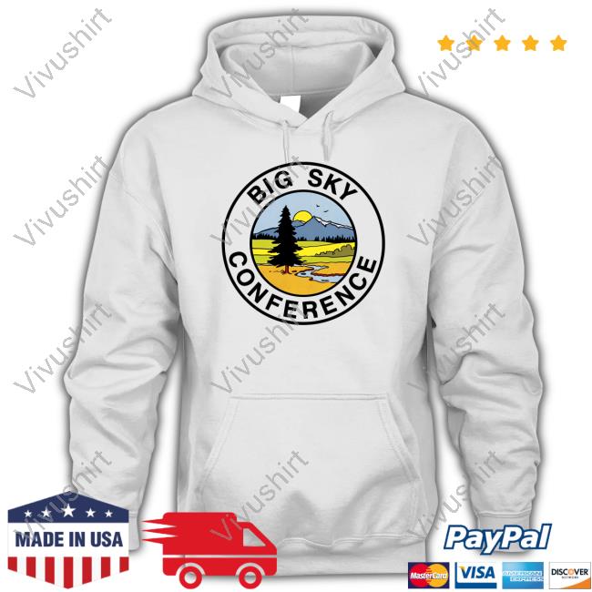 Big Sky Conference Logo Tee Shirt Ryan Nanni Wearing Big Sky Conference Logo Long Sleeve Tee