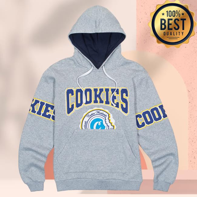 Official Cookies Merch Store Double Up Crew neck Sweatshirt Heather Grey