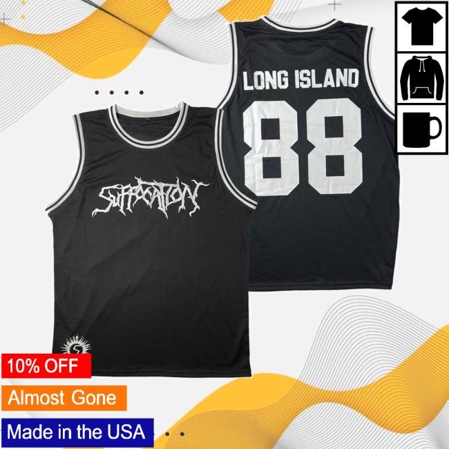 Nightshift Merch Suffocation Long Island Basketball Jersey