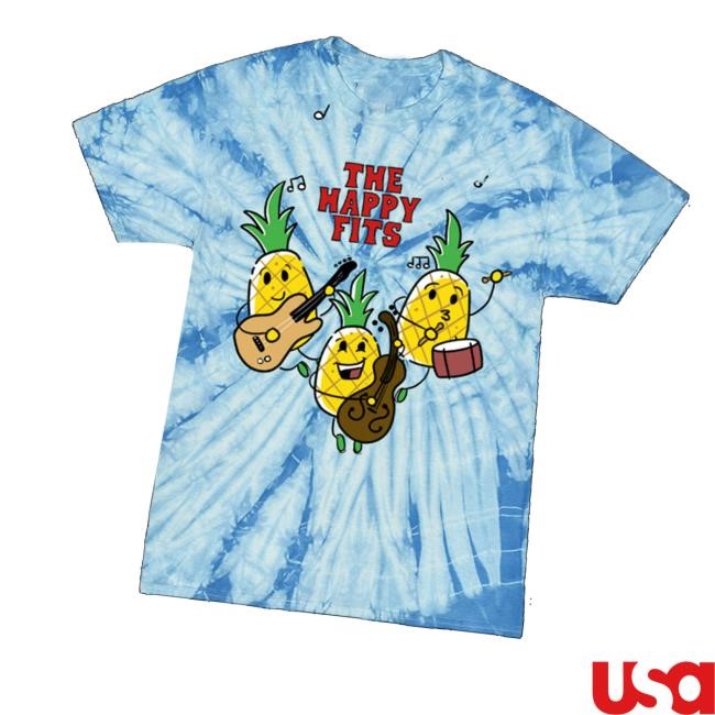 Thehappyfits Merch Pineapple Band Dye T-Shirt