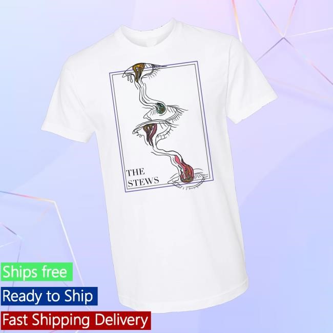Trending The Stews Band Merch Store Trippy Eyeballs Crewneck Sweatshirt