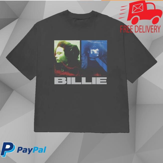 Billie Eilish Dual Photo London Washed Black Tank Top