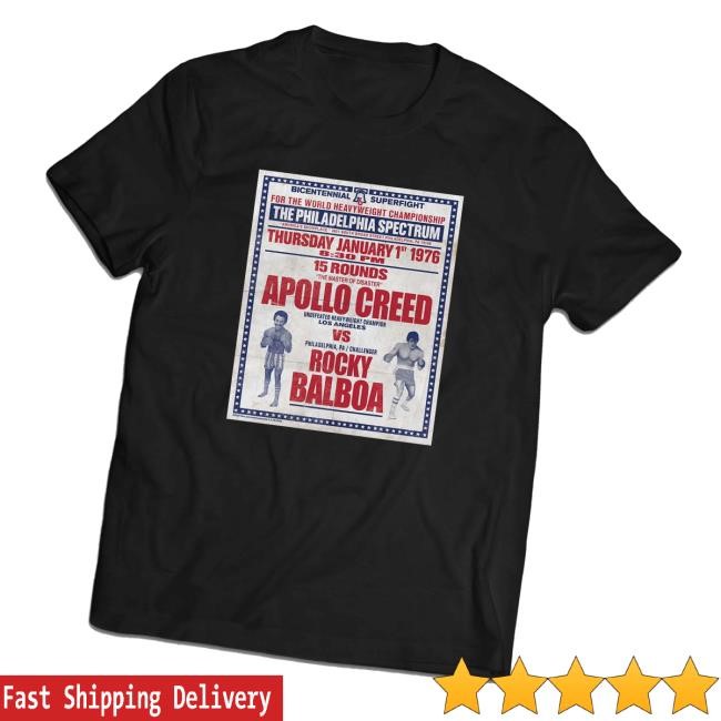 Rocky I Vintage Fight Poster Sweatshirt Sly Stallone Shop