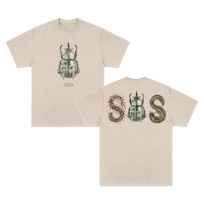 Sza Official Store Merch Sos Deluxe Natural Beetle Hoodie