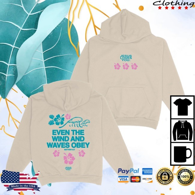 Official Jesus Loves You Merch Wind & Waves T-Shirt