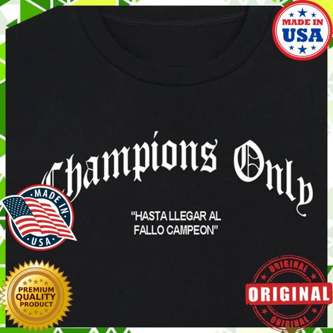 Champions Only Merch Champions Only Cross Shirt