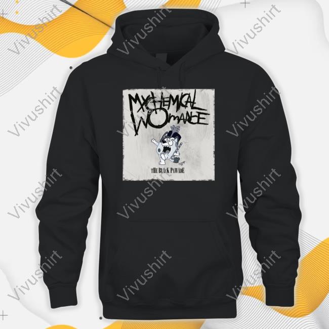 Bluey Mychemical Womance The Black Pawade T Shirt