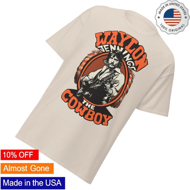 Official Waylon Jennings Merch The Cowboy Waylon Jennings Unisex Hoodie