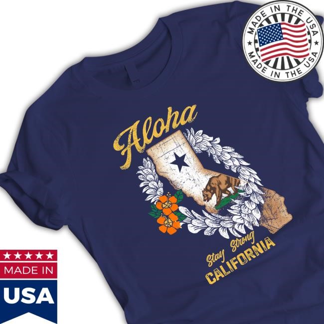 Crazyshirts Aloha Stay Strong California Crewneck Sweatshirt