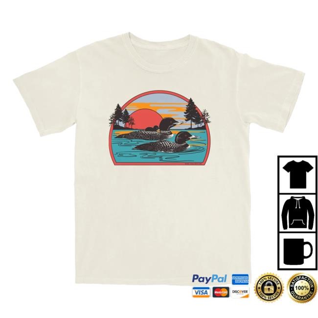 Trending Bird Collective Merch Store Retro Common Loon Crewneck Sweatshirt