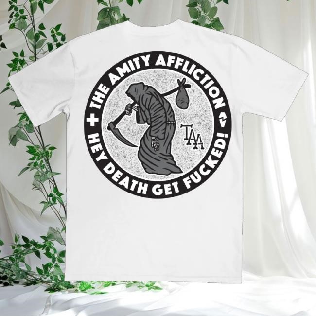 The Amity Affliction Merch Hey Death White Sweatshirt