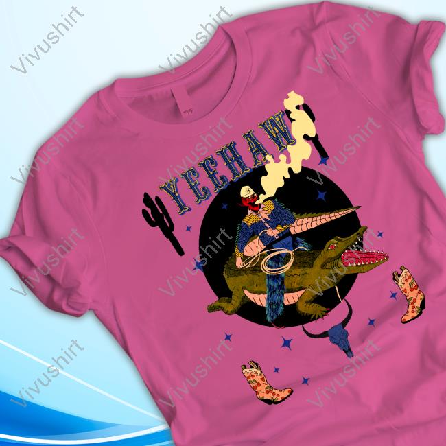 Galactixy Illustrations Yeehaw Cowboy Gator Official