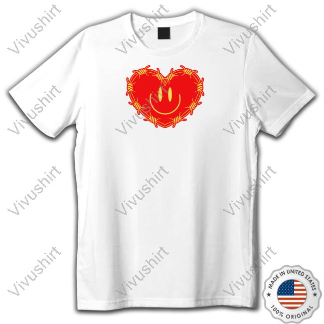Loveless Store Happy Face Heart T-Shirt