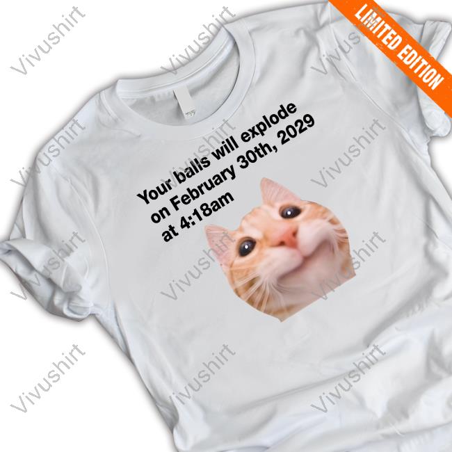 Dippytees Your Balls Will Explode On February 30Th, 2029 At 4:18Am Sweatshirt