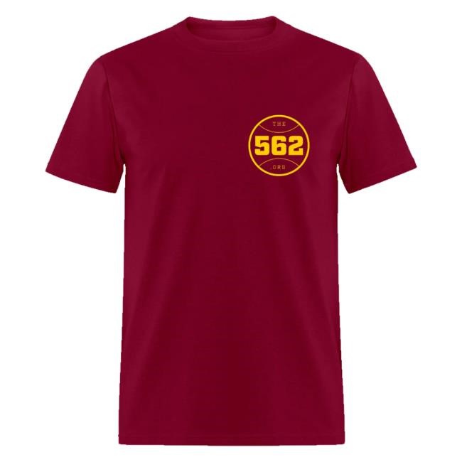 Trending Long Beach Merch Store The 562 What Up Long Beach Men's Maroon Crewneck Sweatshirt