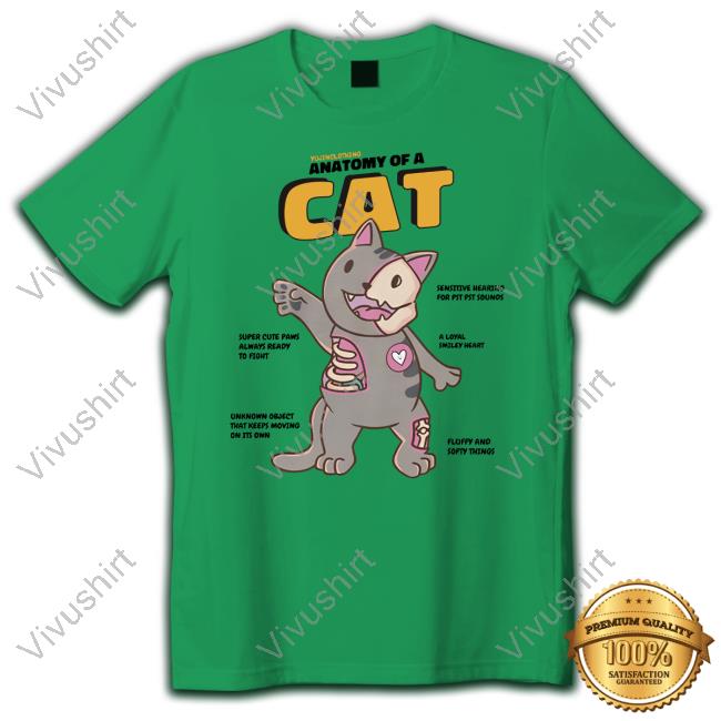 Yujinclothing Store Cat Anatomy Shirts Official Yujinclothing Cat Anatomy Tee
