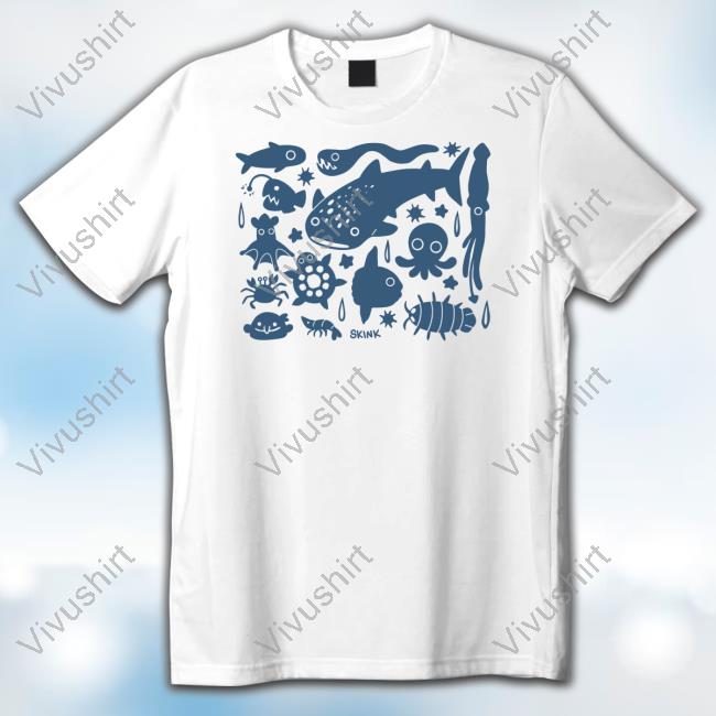 Limeskink Shop Deep Sea Creatures Long Sleeve T Shirt