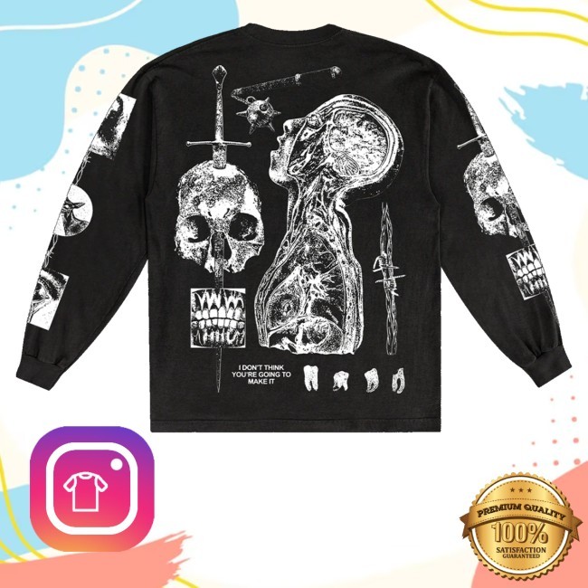 Anatomy I Don't Think You're Going To Make It Black Tee The Acacia Strain Merch Store Anatomy