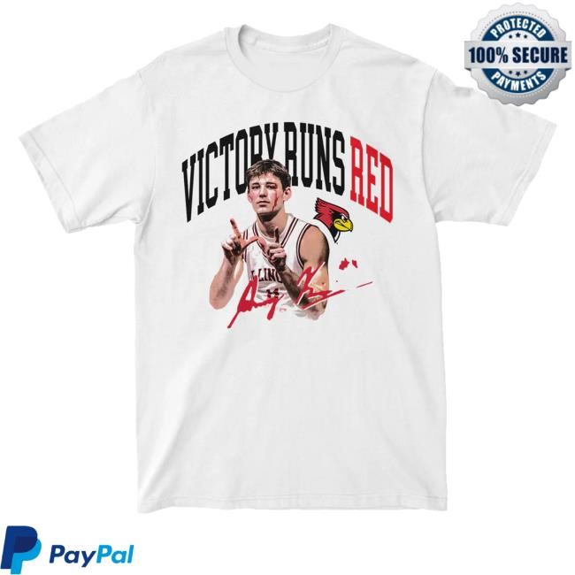 Nil Merch Shop Store Official White Victory Runs Red Tee