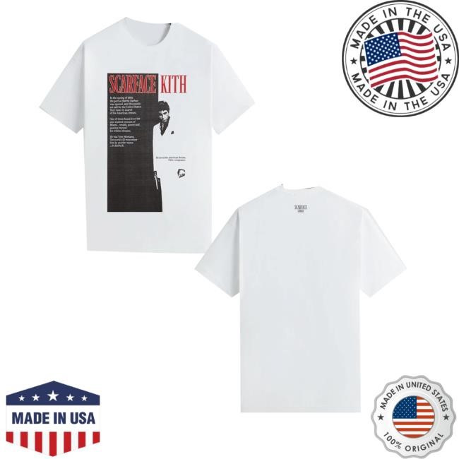 Kith Merch Store Shop Kith For Scarface Film Poster Vintage Tee Shirt